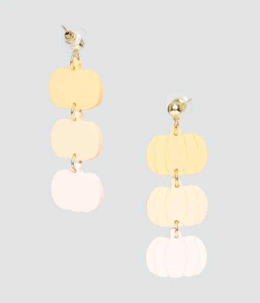 Pastel Pumpkin Drop Earrings