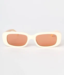 Peach & Orange Tint Oval Sunglasses