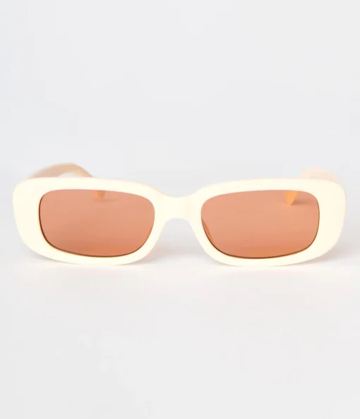Peach & Orange Tint Oval Sunglasses