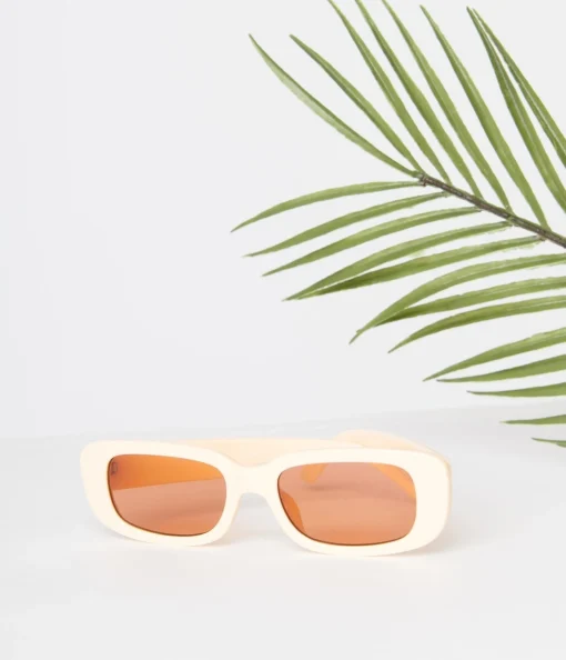 Peach & Orange Tint Oval Sunglasses