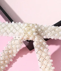 Pearl Bow Barrette