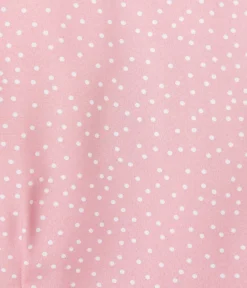 Pink & White Polka Dot Wrap Dress