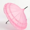 Pink Frilled Pagoda Umbrella