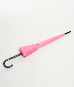 Pink Frilled Pagoda Umbrella