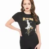 PinRock Shop 1950s Black & Orange Be My Boo Graphic Tee
