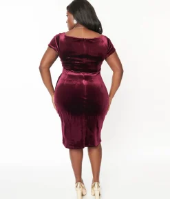 Plum Velvet Elsie Dress