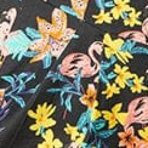 Plus Size Black & Pink Floral Sally Wiggle Dress