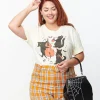 Plus Size Cream Jazz Cats Unisex Graphic Tee