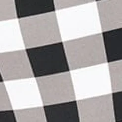 Plus Size Retro Style Black & White Gingham Swim Bottom