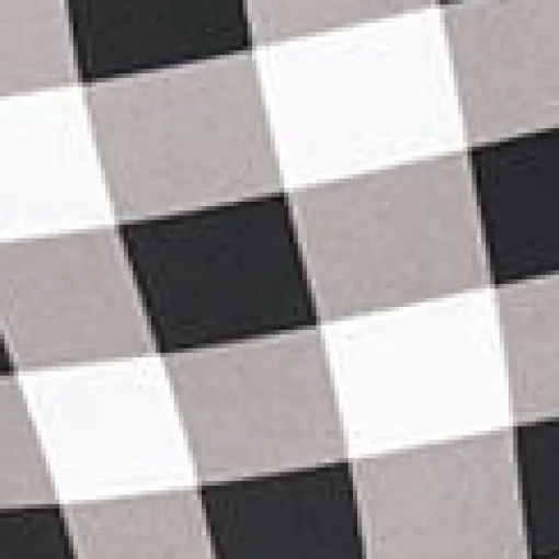 Plus Size Retro Style Black & White Gingham Swim Bottom