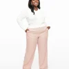 Plus Size 1940s Pink Check Ruby Trousers