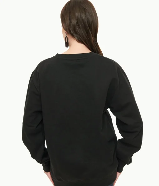 Pretty Attitude Clothing Metal Horns Skeleton Hand Sweatshirt