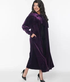 Purple Velvet Leota Duster