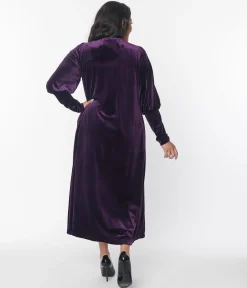 Purple Velvet Leota Duster