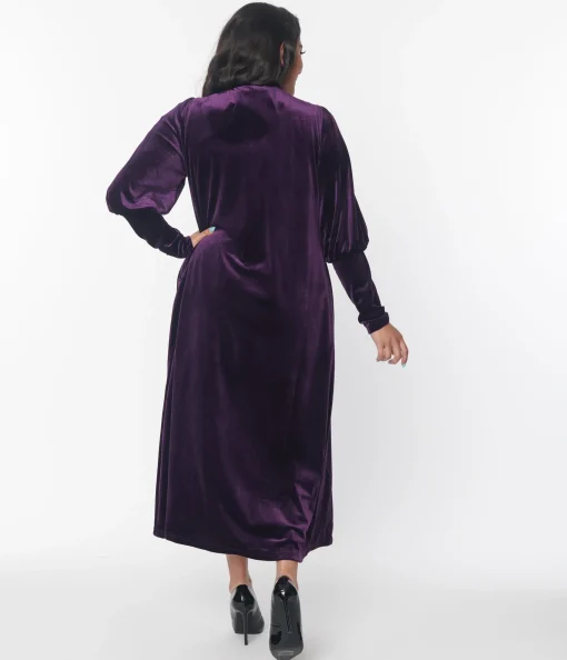 Purple Velvet Leota Duster