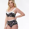 Pusheen x Unique Vintage Pool Time Cape May Swim Bottoms