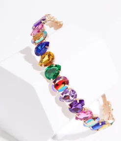 Rainbow Rhinestone Headband