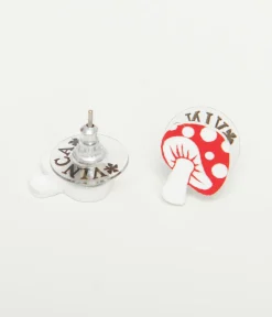 Red & White Mushroom Earrings