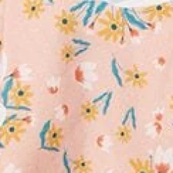 Retrolicious Pink & Ghost Print Elizabeth Swing Dress