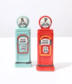 Road Trip Gas Pumps Salt & Pepper Set