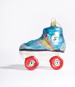 Rollerskate Glass Ornament