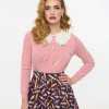 Royal Monk 1950s Pink Candy Cardigan