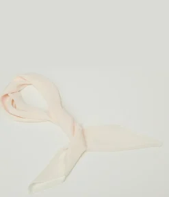 1950s Beige Chiffon Hair Scarf