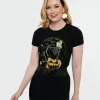 1950s Black Hallowitch Fitted Graphic Tee