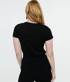 1950s Black Hallowitch Fitted Graphic Tee