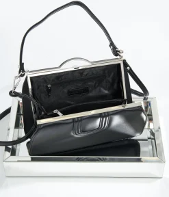 1950s Black Leatherette Dolores Handbag