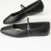 1960s Black Leatherette Flats