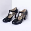 1920s Black T-Strap Mary Jane Heels