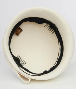 1940s Cream Bow Beret
