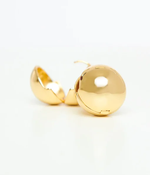 1930s Gold Ball Stud Earrings