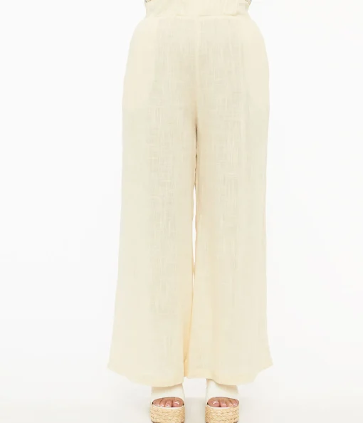 1970s Ivory Wide Leg Pants