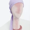 1950s Lavender Chiffon Hair Scarf