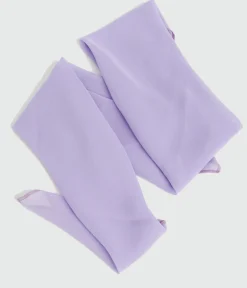 1950s Lavender Chiffon Hair Scarf