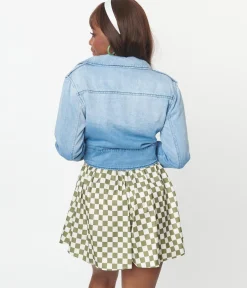 1970s Light Blue Denim Motor Jacket
