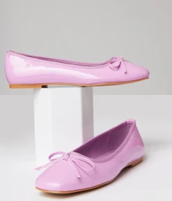1960s Lilac Patent Leatherette Flats