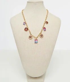1920s Multicolor Gem Necklace