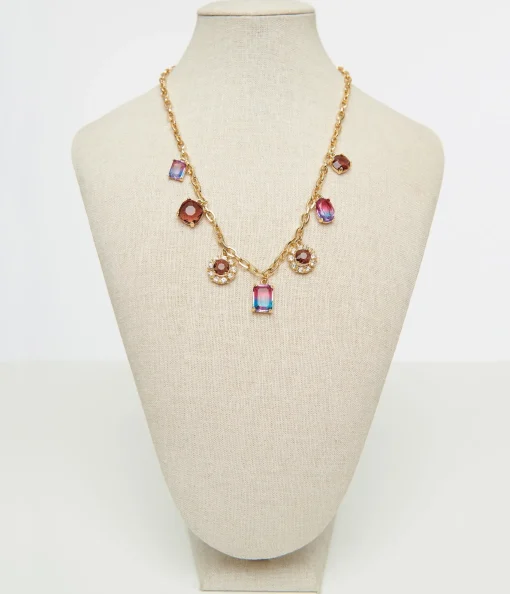 1920s Multicolor Gem Necklace