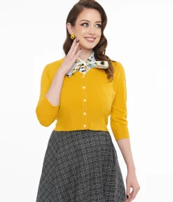 1950s Mustard Cardigan