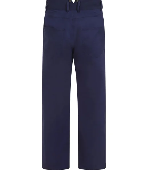 1960s Navy High Waisted Ethan Trousers
