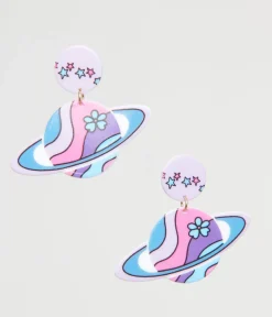 1960s Pastel Saturn Earrings
