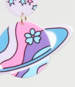 1960s Pastel Saturn Earrings