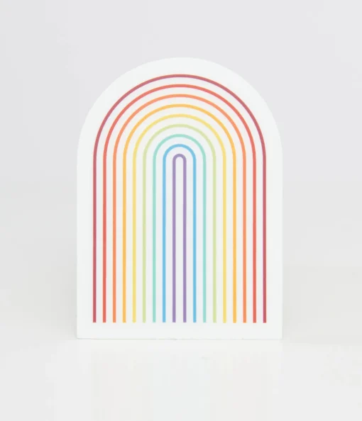 1970s Retro Rainbow Vinyl Sticker