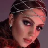1920s Silver Rhinestone Cutout Cap
