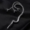 Silver Three Headed Snake Ear Cuff