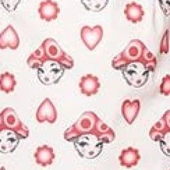 Smak Parlour Pink & Red Madam Mushroom Mod Skirt