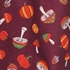 Smak Parlour Purple 1970s Pumpkin & Mushrooms Find Your Flare Pants